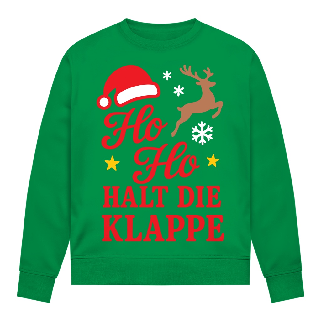 Damen Sweatshirt Ho Ho halt die Klappe