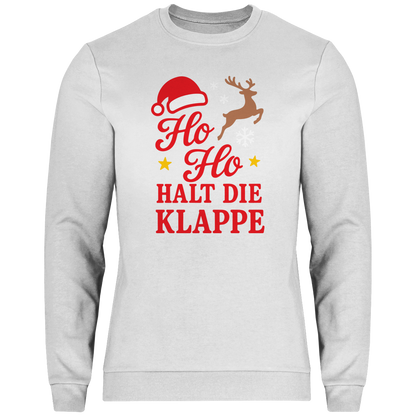 Herren Sweatshirt Ho Ho halt die Klappe