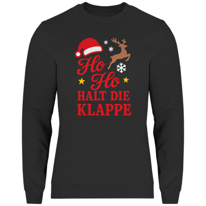 Herren Sweatshirt Ho Ho halt die Klappe