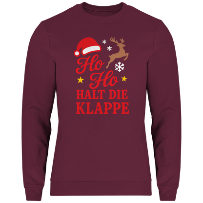 Herren Sweatshirt Ho Ho halt die Klappe