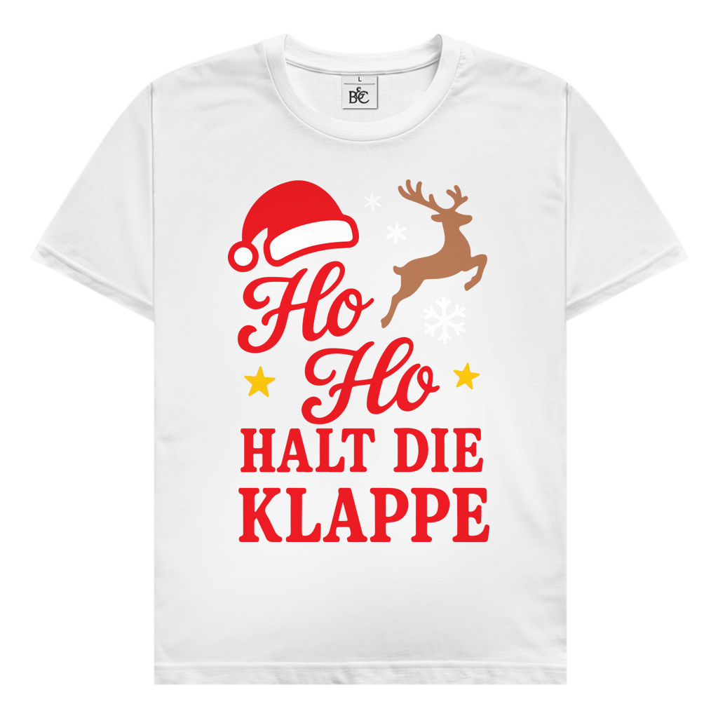 Herren T-Shirt Ho Ho halt die Klappe