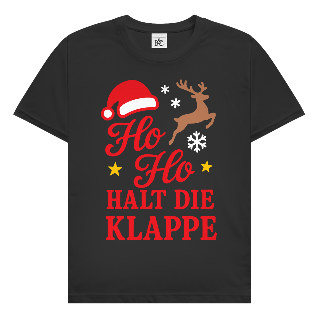 Herren T-Shirt Ho Ho halt die Klappe