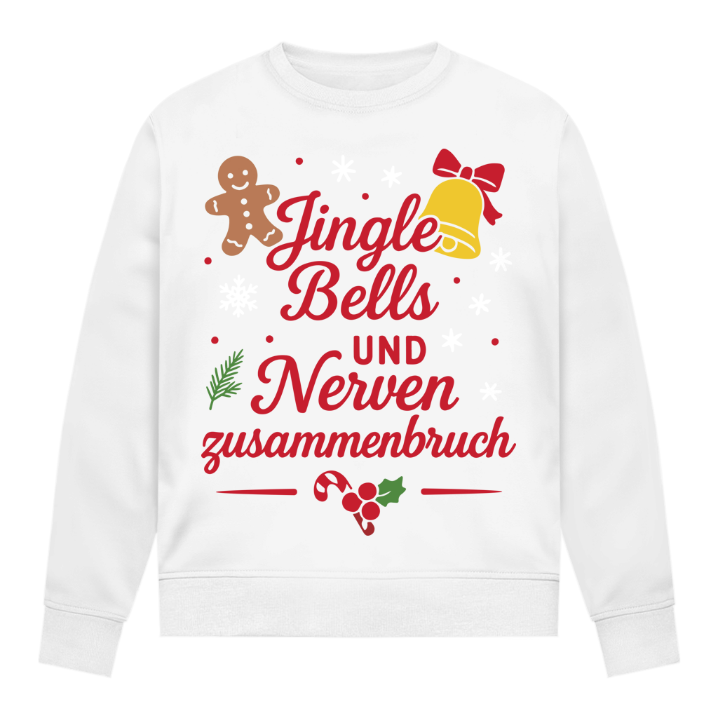 Damen Sweatshirt Jingle Bells und Nervenzusammenbruch