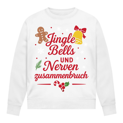 Damen Sweatshirt Jingle Bells und Nervenzusammenbruch