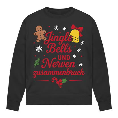 Damen Sweatshirt Jingle Bells und Nervenzusammenbruch