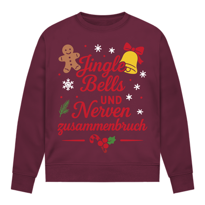 Damen Sweatshirt Jingle Bells und Nervenzusammenbruch