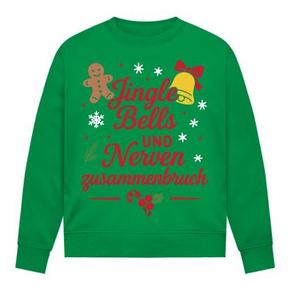 Damen Sweatshirt Jingle Bells und Nervenzusammenbruch