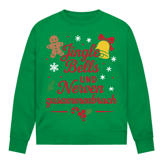 Damen Sweatshirt Jingle Bells und Nervenzusammenbruch