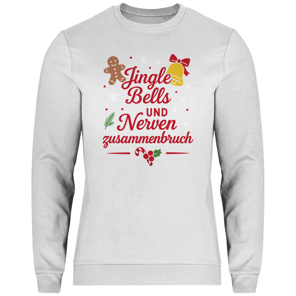 Herren Sweatshirt Jingle Bells und Nervenzusammenbruch