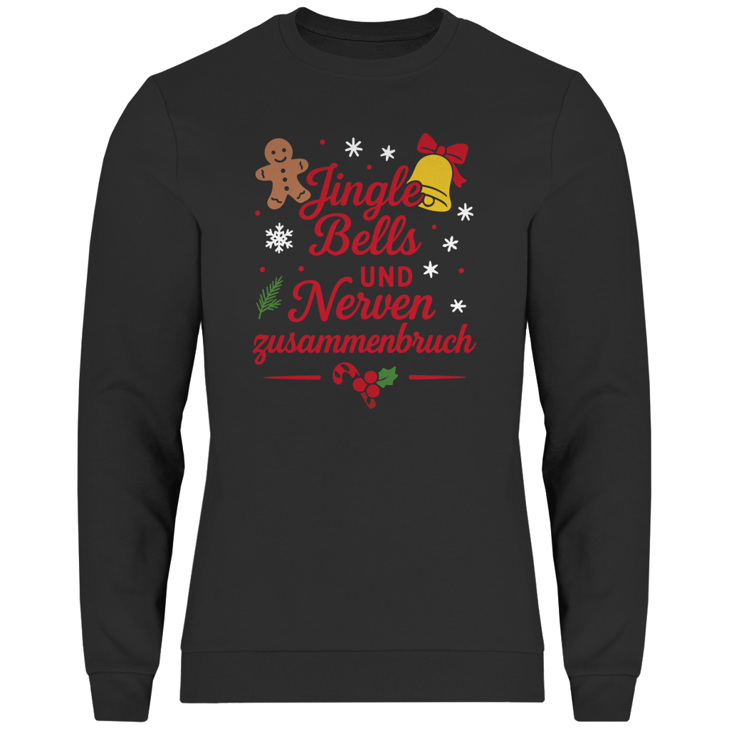 Herren Sweatshirt Jingle Bells und Nervenzusammenbruch