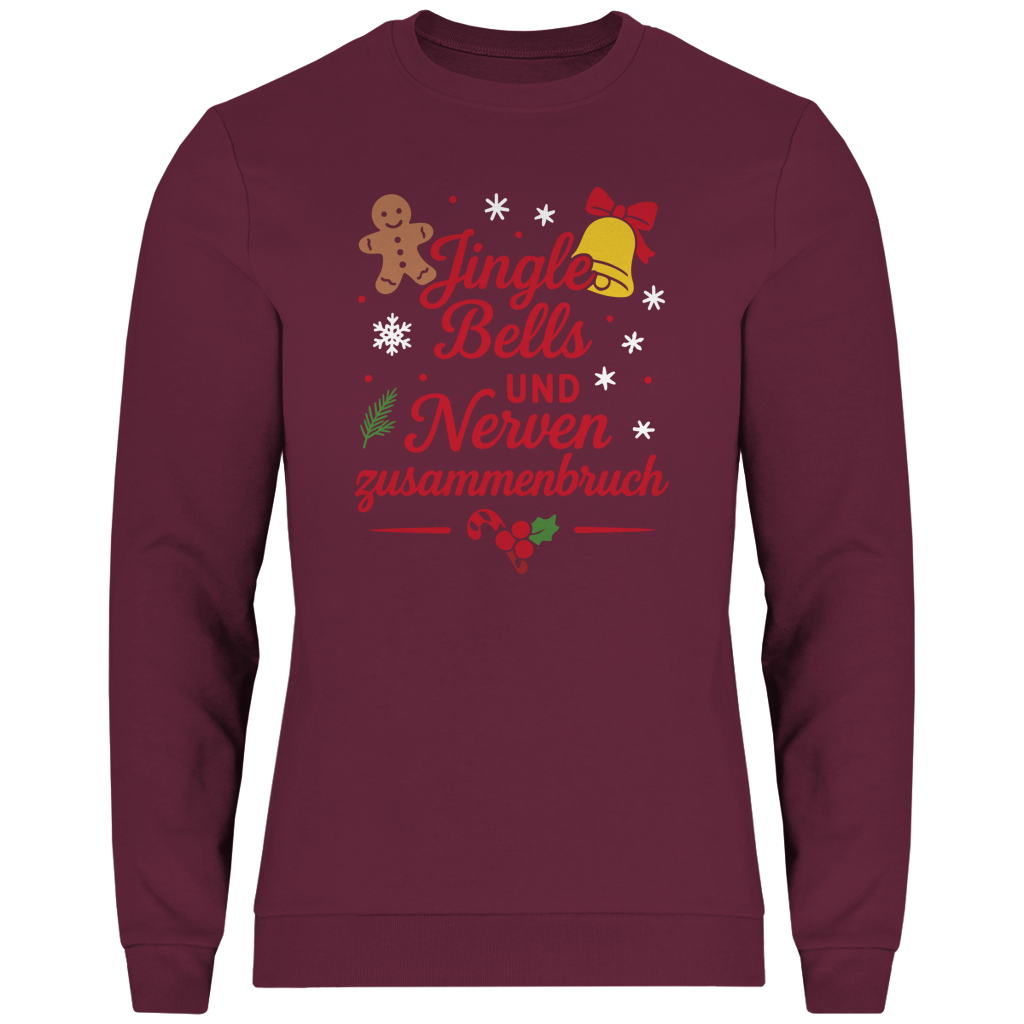 Herren Sweatshirt Jingle Bells und Nervenzusammenbruch