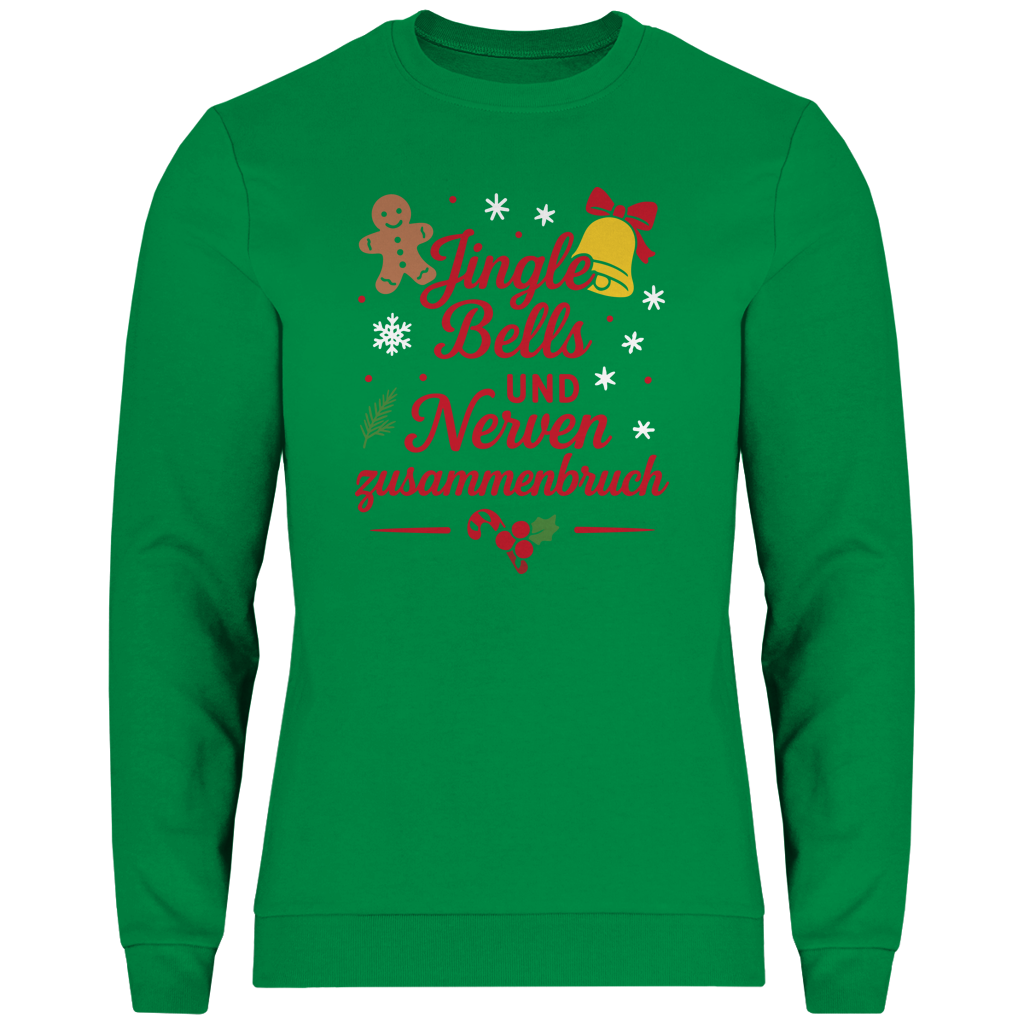 Herren Sweatshirt Jingle Bells und Nervenzusammenbruch