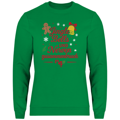 Herren Sweatshirt Jingle Bells und Nervenzusammenbruch