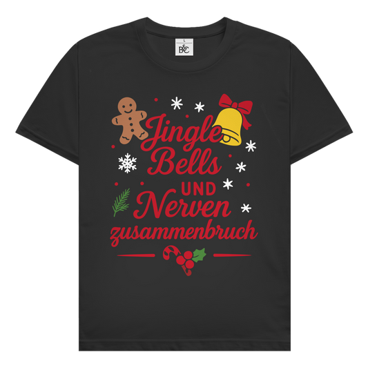 Herren T-Shirt Jingle Bells und Nervenzusammenbruch