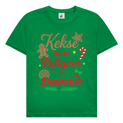 Herren T-Shirt Kekse meine Religion im Dezember