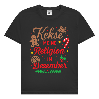 Herren T-Shirt Kekse meine Religion im Dezember