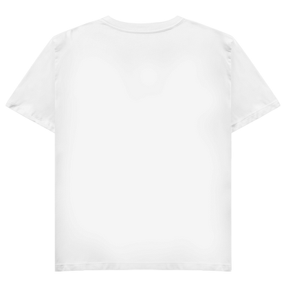 Damen Basic V-Neck Hundespaziergang mit Herz und Leine
