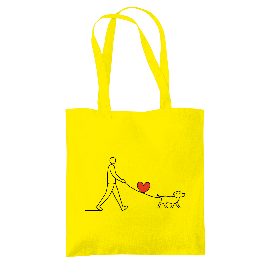 Tragetasche Hundespaziergang mit Herz und Leine