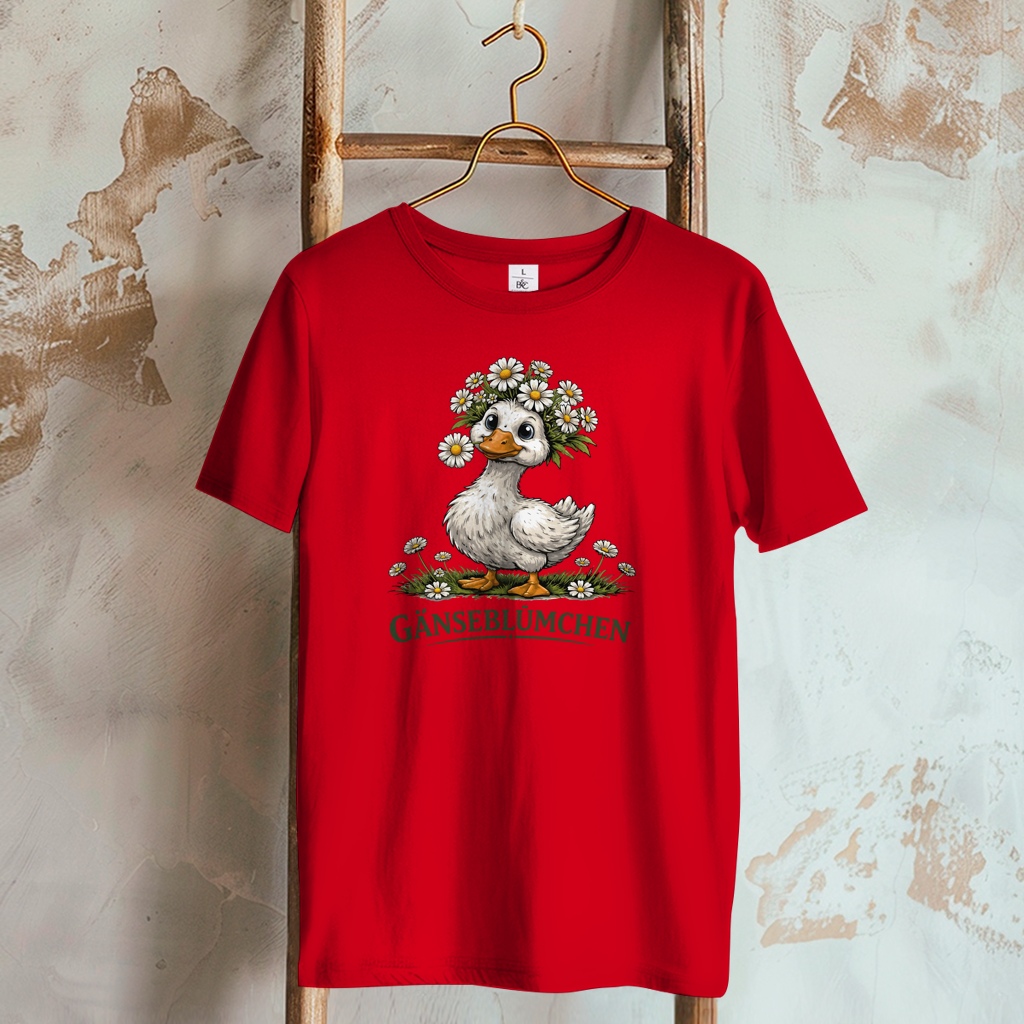 Damen T-Shirt Gänseblümchen