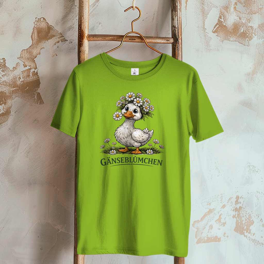 Damen T-Shirt Gänseblümchen
