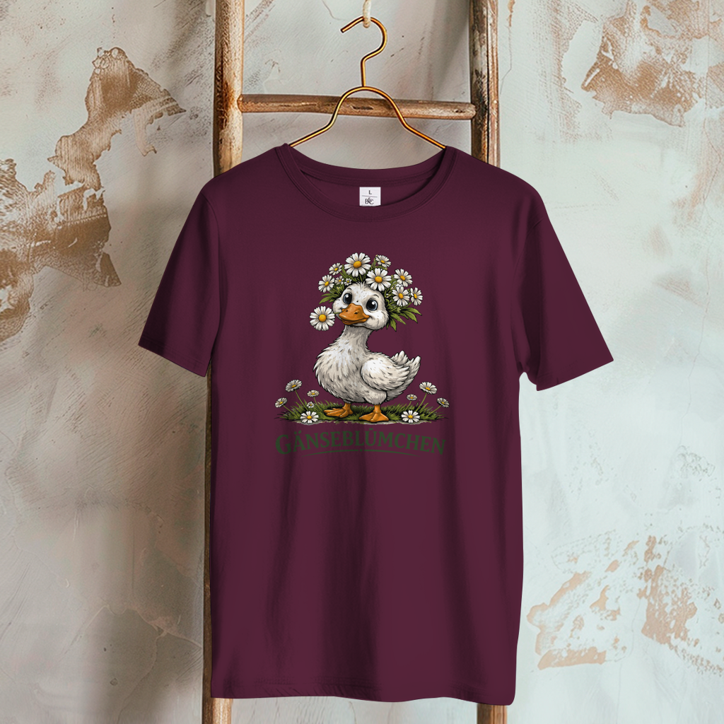 Damen T-Shirt Gänseblümchen