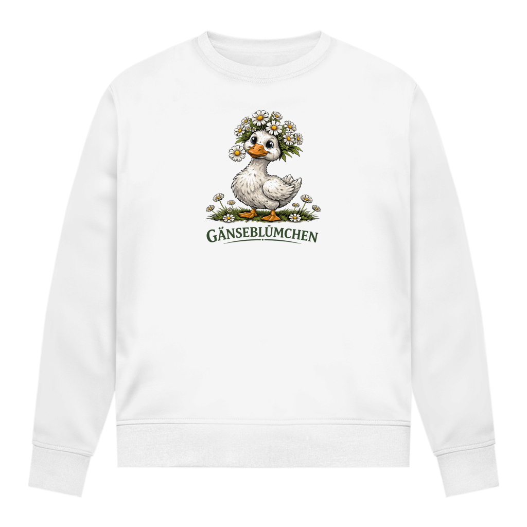 Damen Sweatshirt Gänseblümchen