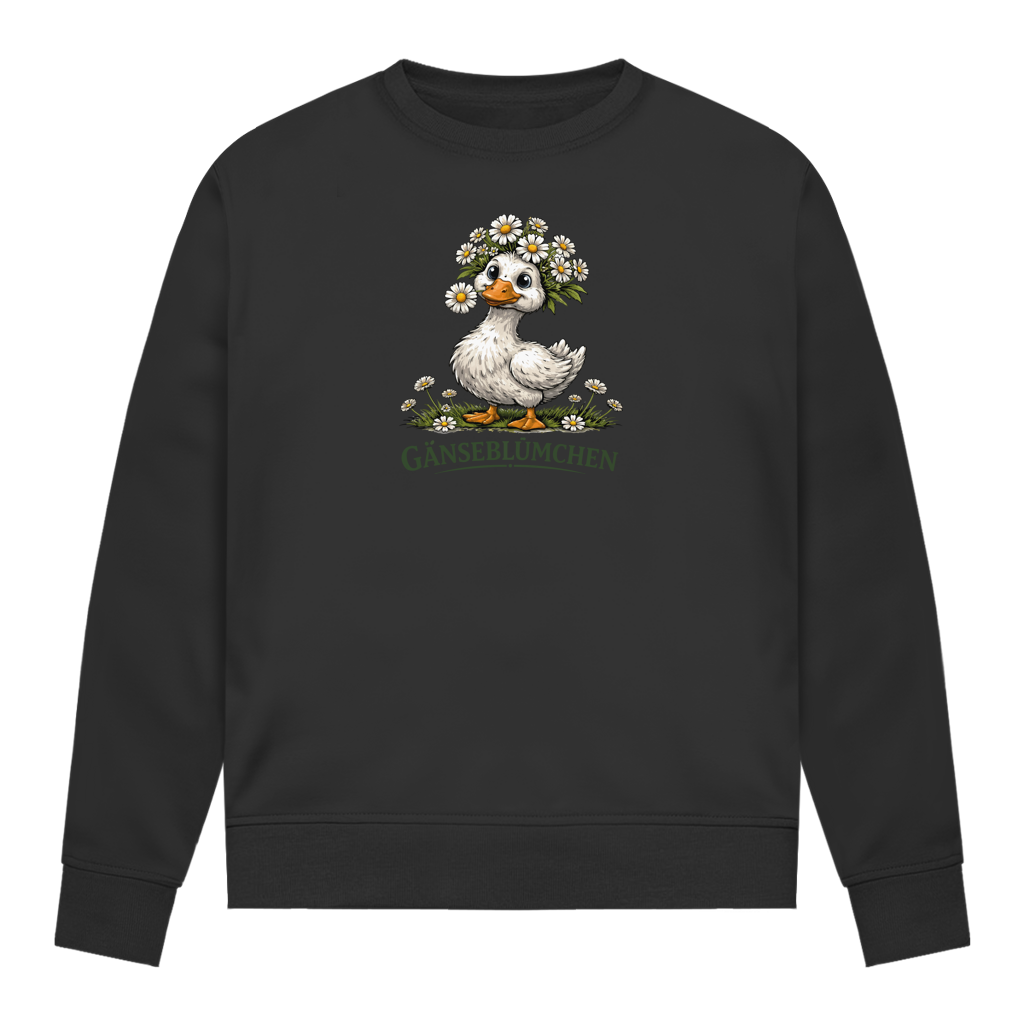 Damen Sweatshirt Gänseblümchen