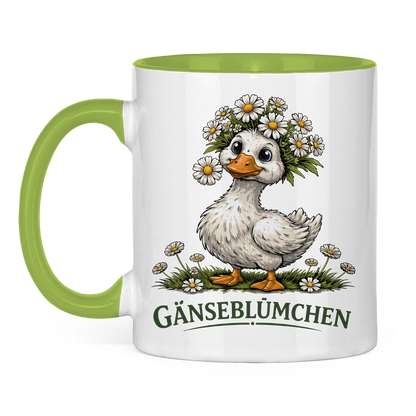 Tasse zweifarbig Gänseblümchen