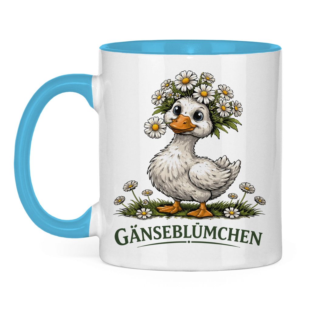 Tasse zweifarbig Gänseblümchen