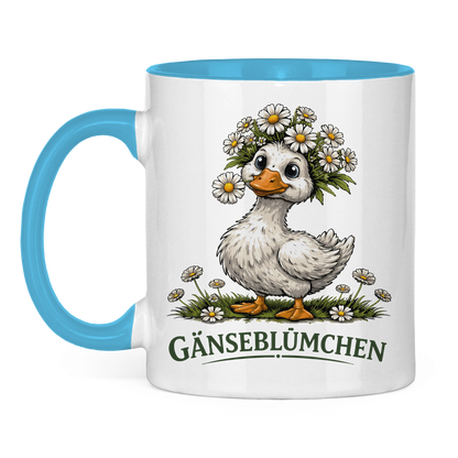 Tasse zweifarbig Gänseblümchen