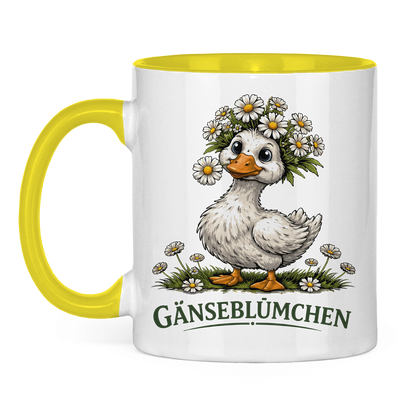 Tasse zweifarbig Gänseblümchen