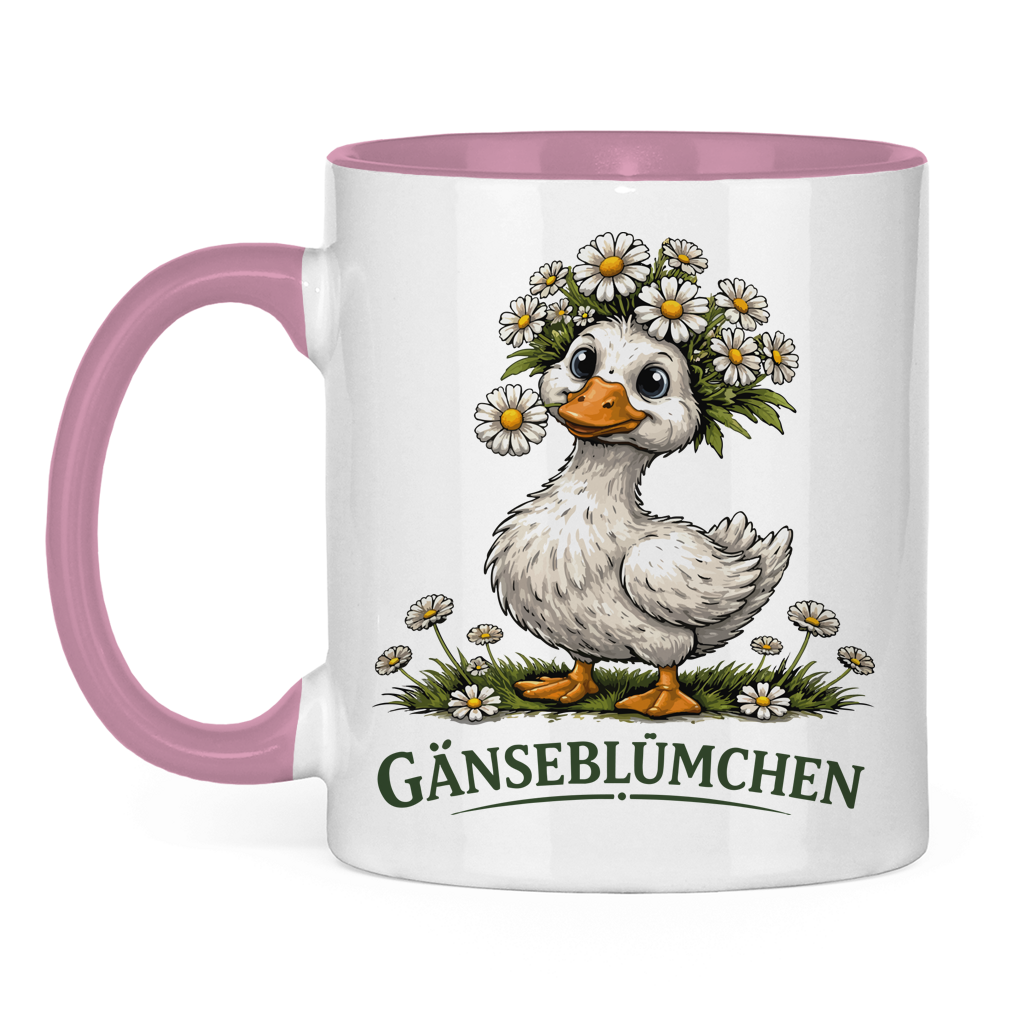 Tasse zweifarbig Gänseblümchen