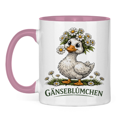Tasse zweifarbig Gänseblümchen