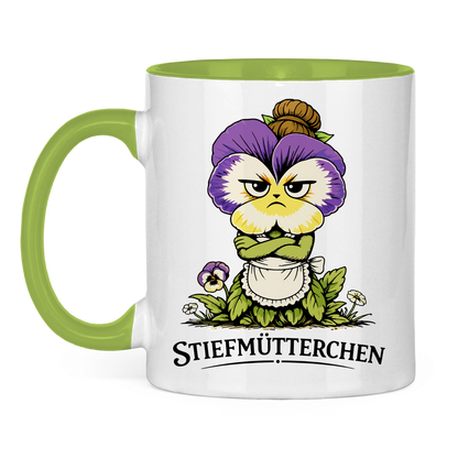 Tasse zweifarbig Stiefmütterchen