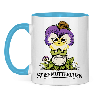 Tasse zweifarbig Stiefmütterchen