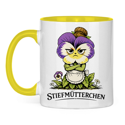 Tasse zweifarbig Stiefmütterchen