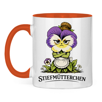 Tasse zweifarbig Stiefmütterchen