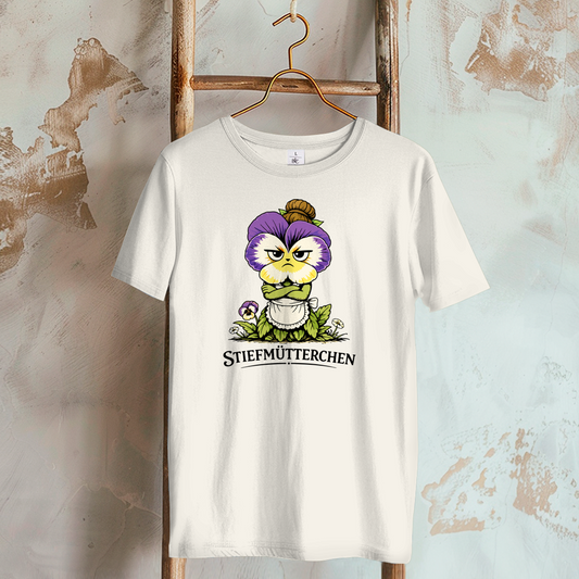 Damen T-Shirt Stiefmütterchen