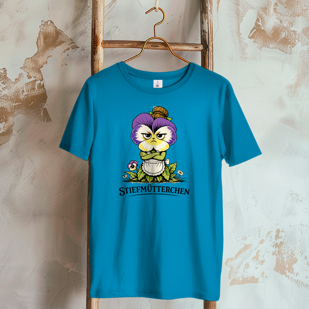Damen T-Shirt Stiefmütterchen