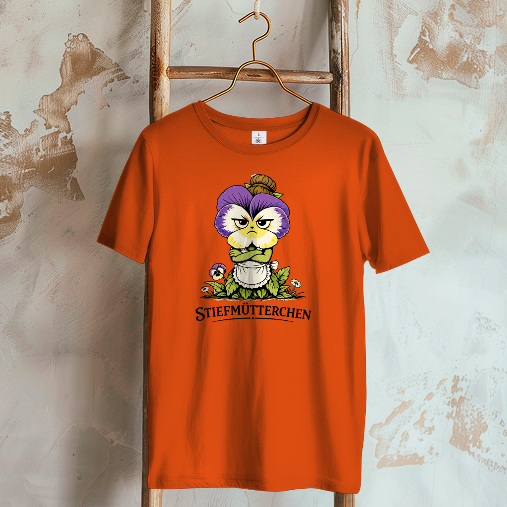 Damen T-Shirt Stiefmütterchen