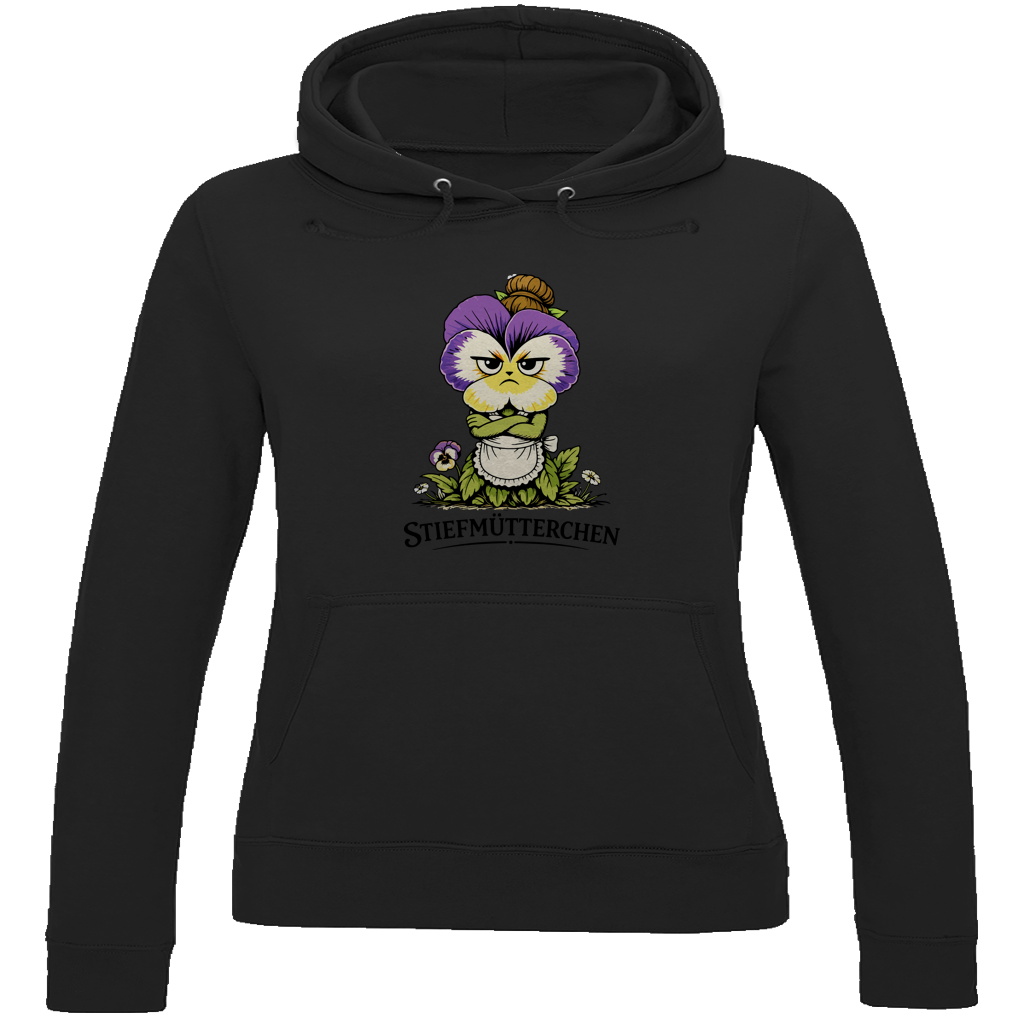 Damen Hoodie Stiefmütterchen