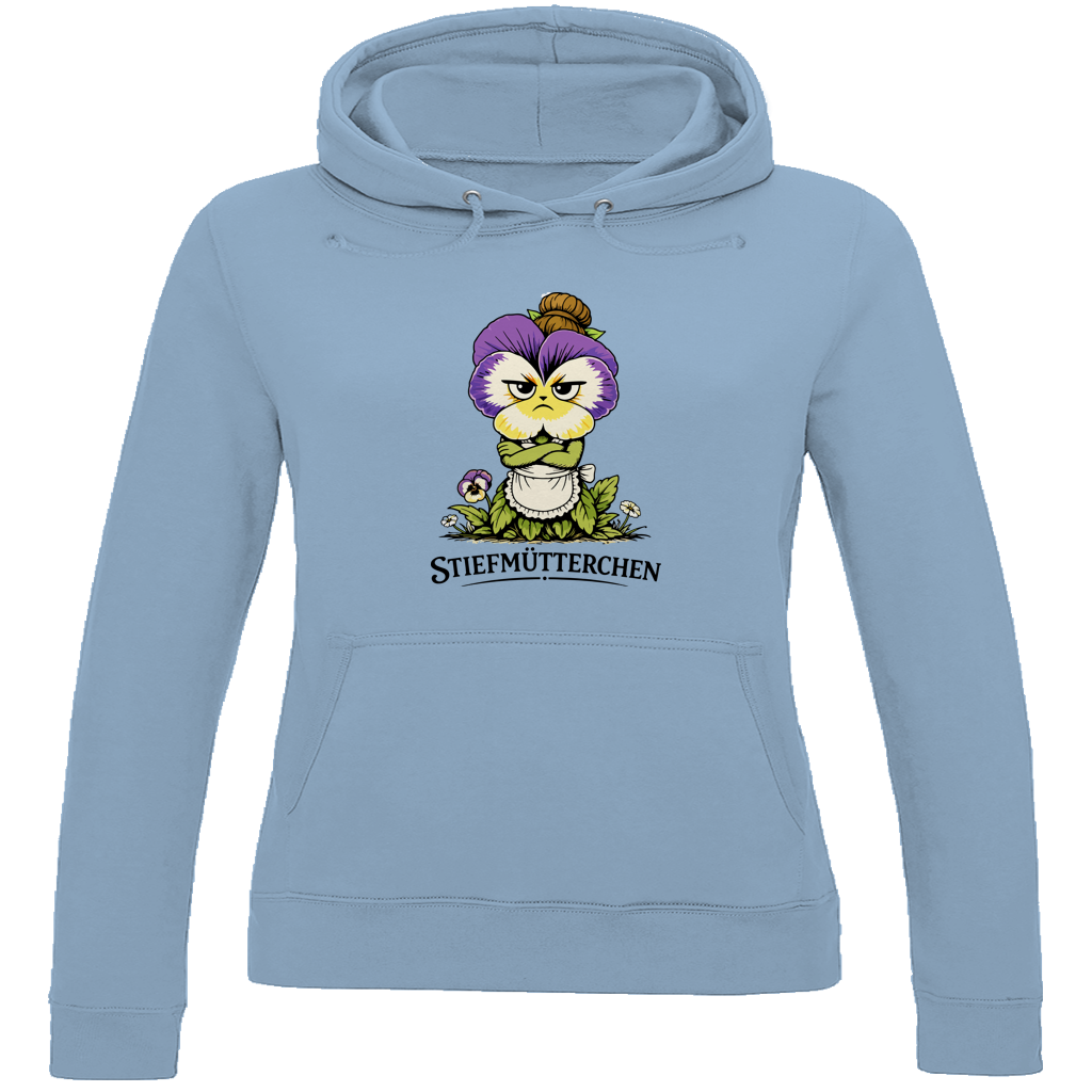 Damen Hoodie Stiefmütterchen