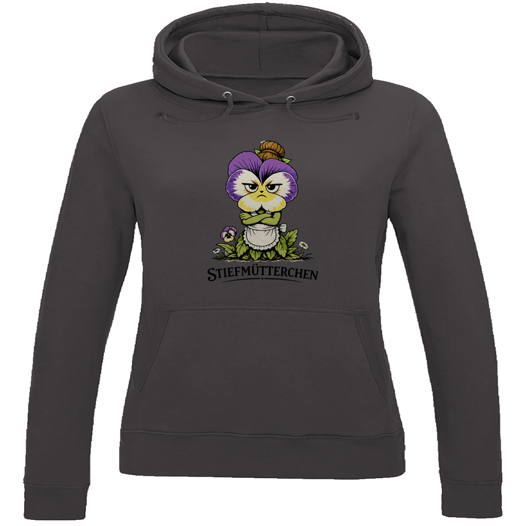 Damen Hoodie Stiefmütterchen