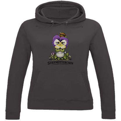 Damen Hoodie Stiefmütterchen
