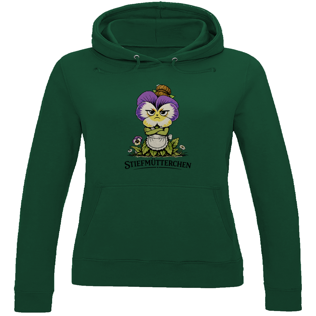 Damen Hoodie Stiefmütterchen