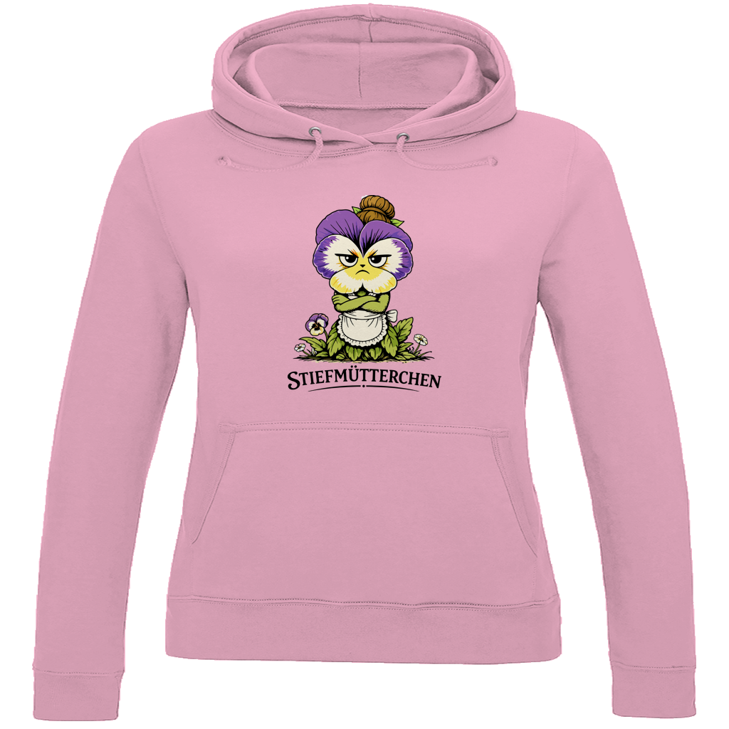 Damen Hoodie Stiefmütterchen