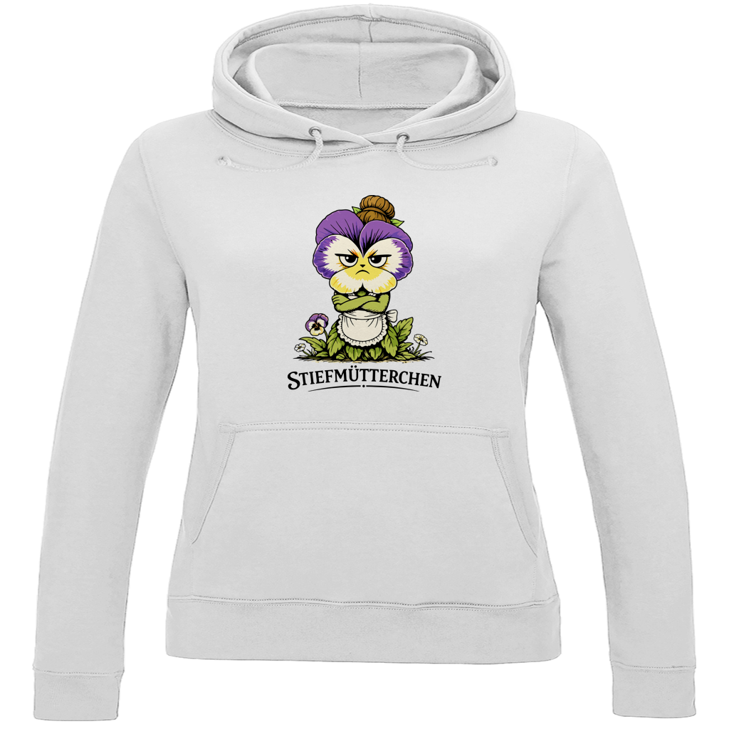 Damen Hoodie Stiefmütterchen