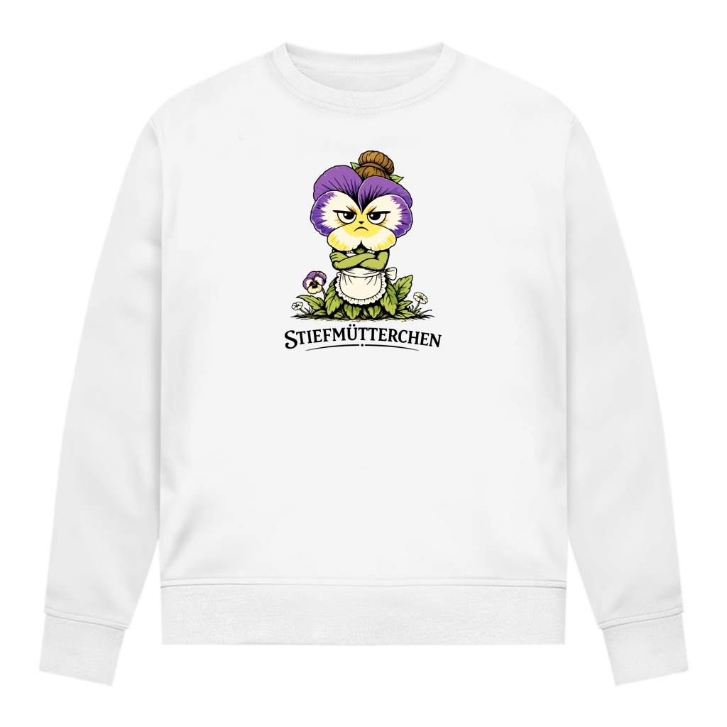 Damen Sweatshirt Stiefmütterchen