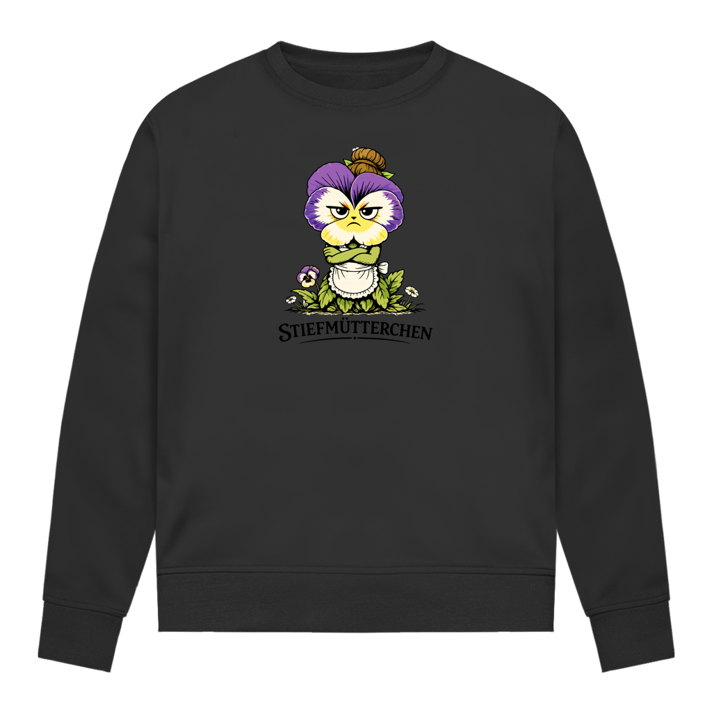 Damen Sweatshirt Stiefmütterchen