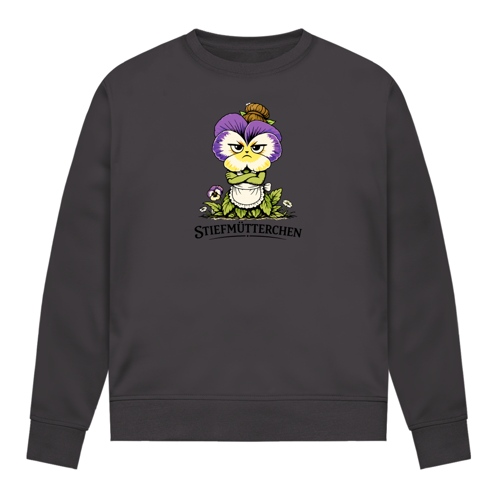 Damen Sweatshirt Stiefmütterchen